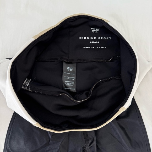 HEROINE SPORT RACER LEGGINGS IVORY / BRUSHED GOLD / BLACK - Picture 4 of 13